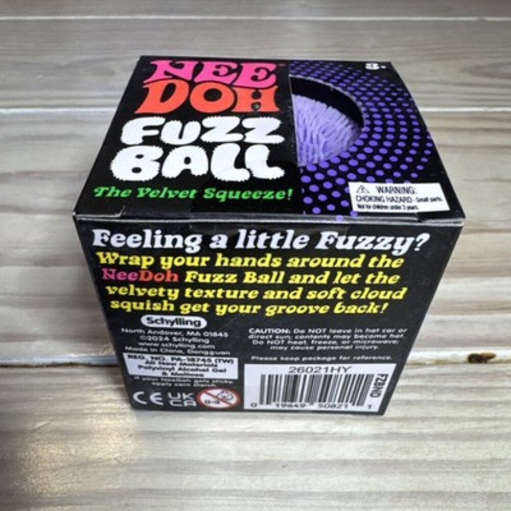 Purple Needoh FUZZ BALL Nee Doh Squishy NEE-DOH AUTHENTIC Schylling - Picture 2 of 4